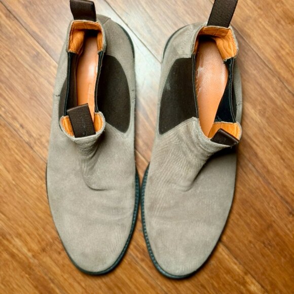 Santoni suede gray chelsea boots size US 9.5 (8.5 SANTONI) Made in italy main image 8